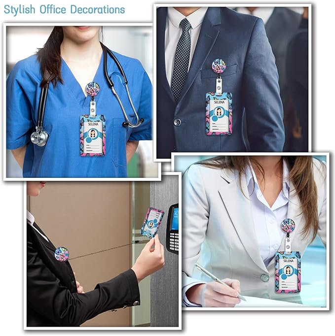 Lanyards for ID Badges Name Tags ID Card Holder, ID Badge Holder - Image 3