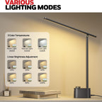 honeywell hwt-h01 led desk lamp, foldable & stepless, close-up detail