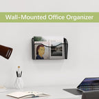 EasyPAG Single Pocket Wall File Organizer, Mesh Hanging File Folder Organizer - Image 3