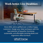 UPLIFTDESK V3 2-Leg Maple Laminate Wood Standing Desk – Adjustable Height - Image 9