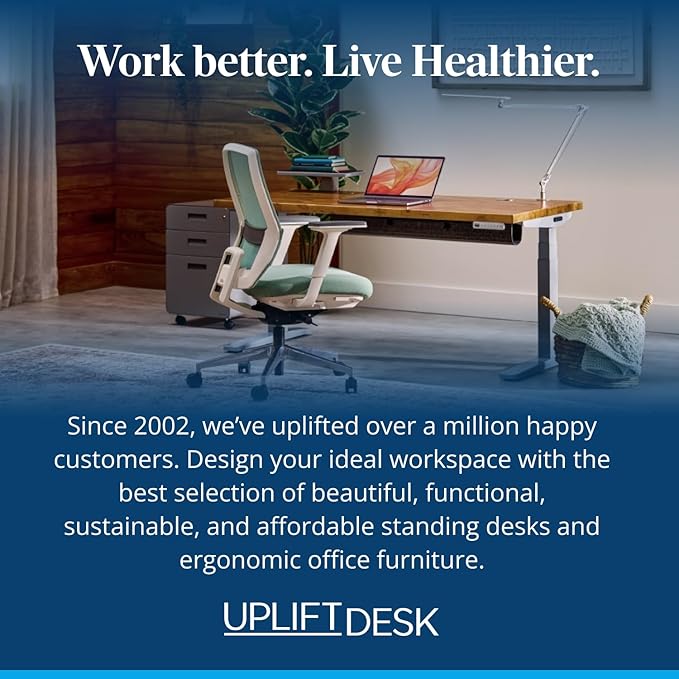 UPLIFTDESK V3 2-Leg Maple Laminate Wood Standing Desk – Adjustable Height - Image 9