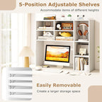 Tangkula Desktop Bookshelf, 3-Tier Desk Display Rack Organizer - Image 7