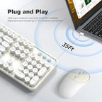 MOFII Wireless Keyboard and Mouse Combo, Computer Full Size 2.4G Plug and Play - Image 2