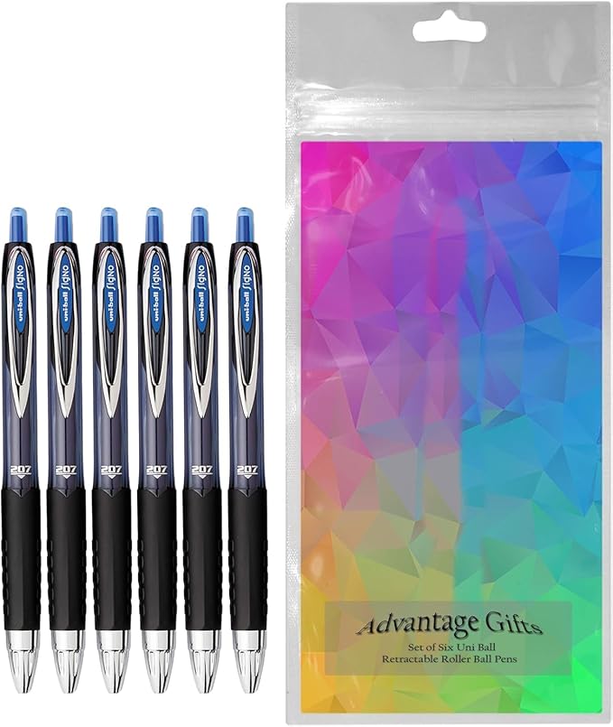 Advantage Gifts Signo 207 Roller Ball Retractable Gel Pens, Medium Point - Image 2
