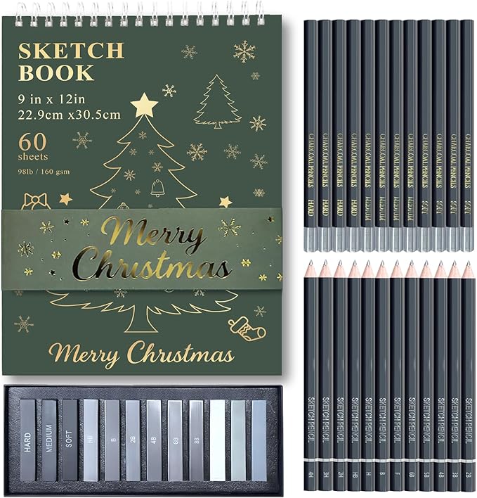 Fuxi Sketch Pad and Pencil Set | Stocking Stuffers, Art Supplies by SketchBook
