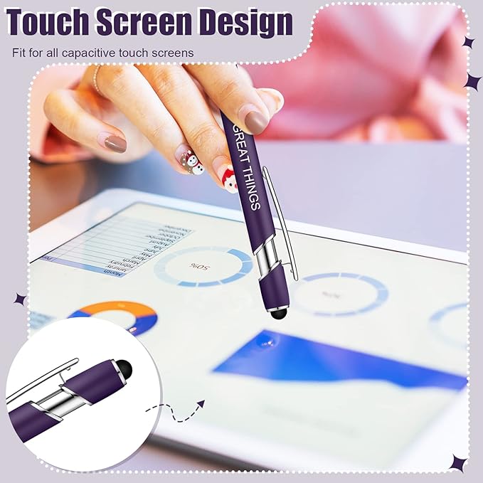 Zonon 12 Pcs Inspirational Pens Bulk Funny Ballpoint Pen - Image 5