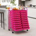 Happygrill 20-Drawer Organizer Cart Tools, Mobile Utility Storage Cart - Image 7