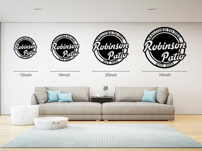 Personalized Patio Signs Outdoor Custom Last Name Sign Personalized Family Name - Image 6