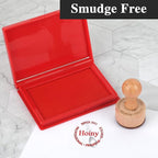 Red Stamp Pad, 4 x 2.5 Inch Premium Quality Ink Pad - Image 6
