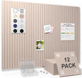 Smarpau Large Cork Board for Walls, 12 Pack Felt Wall Tiles by Smarpau
