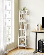 Hzuaneri Ladder Shelf, Bookshelf Bookcase, Freestanding Corner Storage Shelve - Image 8