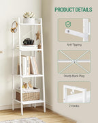 Hzuaneri Ladder Shelf, Bookshelf Bookcase, Freestanding Corner Storage Shelve - Image 3