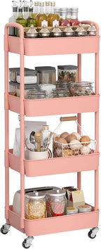 Sywhitta 4-Tier Plastic Rolling Utility Cart - Image 8