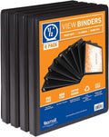 Samsill Durable .5 Inch Binder, Made in the USA, Round Ring Customizable Clear by Samsill
