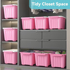 Nazhura Plastic Storage Bin, Stackable and Nestable Storage Boxes - Image 6
