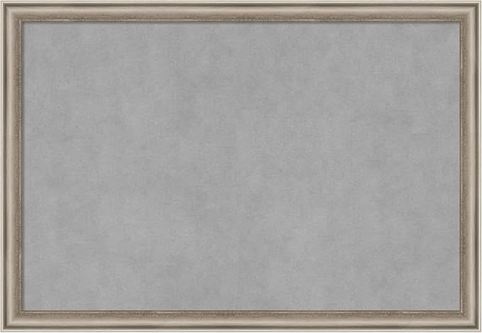 Amanti Art Silver Framed Magnetic Board 18x26 Medium Vision Board by AmantiArt