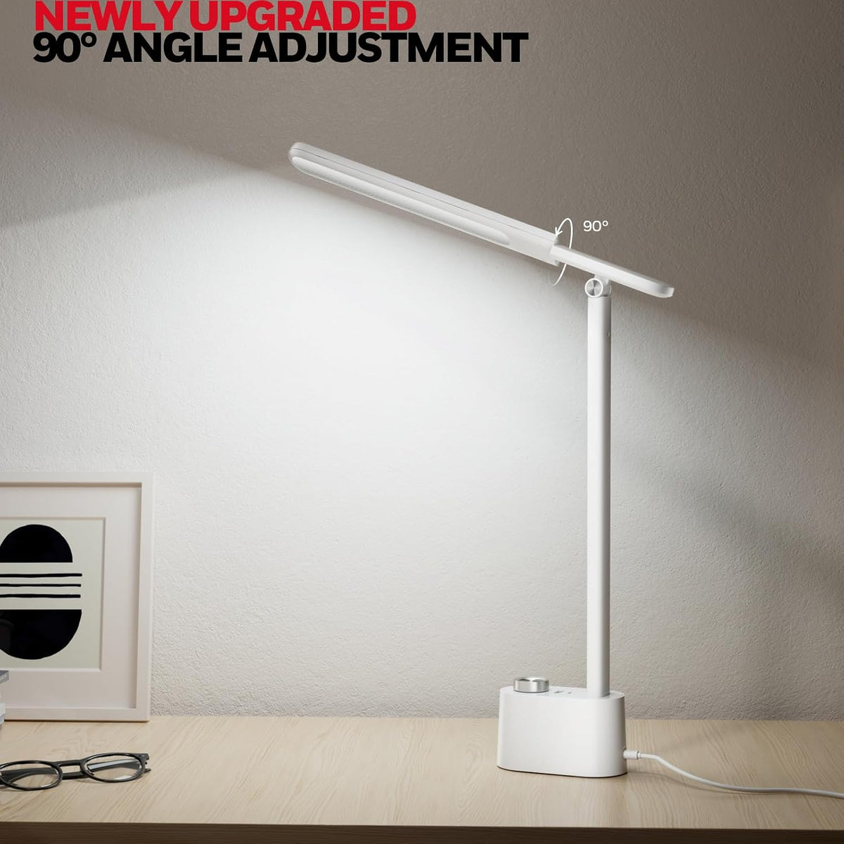 honeywell h01 pro sunturalux compact led desk lamp showing dimensions