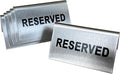 Reserved Table Signs Tent Table Sign Stainless Steel by Kaimex