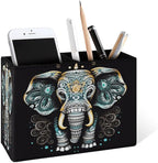 Famame Vintage Lotus Ethnic Elephant Pencil Holder by Famame