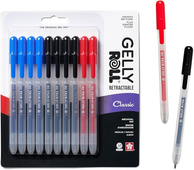 SAKURA Gelly Roll Retractable Gel Pens Colored by SAKURAOFAMERICA