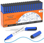 Shuttle Art Blue Dry Erase Markers, 60 Pack Magnetic Whiteboard Markers by ShuttleArt