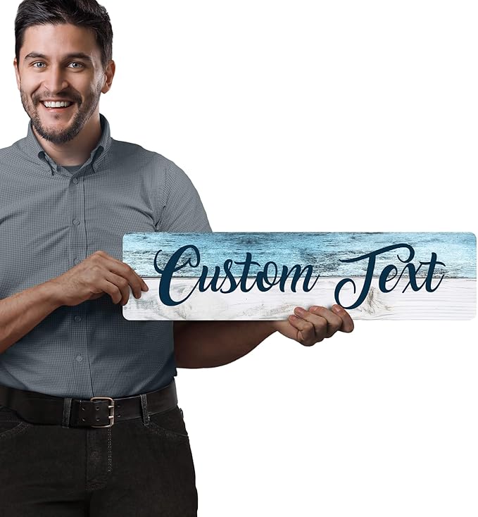 Custom Sign, Custom Street Sign, 11 Font Colors, 13 Font Styles, 4 Hole Options - Image 2