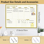 Large Weekly Dry Erase Board for Wall - Image 2