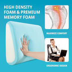 HOMBYS Lumbar Support Pillow for Recliner Chair, Memory Foam Back Support - Image 2