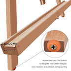Miratuso Painting Easel, Folding Wooden Tabletop Easel Stand Holds Highest to - Image 3