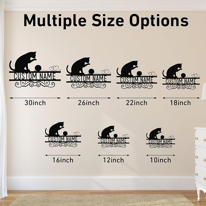 Dyoart Personalized Cat Metal Signs - Image 6