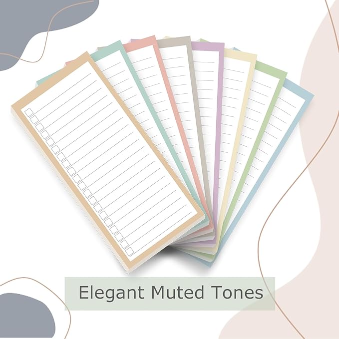 8 Pack Magnetic Notepads for Refrigerator, 30 Sheets Each, & Shopping - Image 7