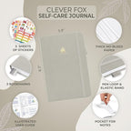 Clever Fox Self-Care Journal – Daily Reflection Notebook – Mental Health & - Image 5