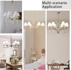 TAaMTYH small lamp shade chandelier shades set of 6，Fabric Lampshade - Image 6