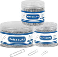 1800 Paper Clips Assorted Sizes Large, Medium and Small, Durable and Rustproof by BainGeskFocusonToys