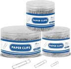 1800 Paper Clips Assorted Sizes Large, Medium and Small, Durable and Rustproof by BainGeskFocusonToys