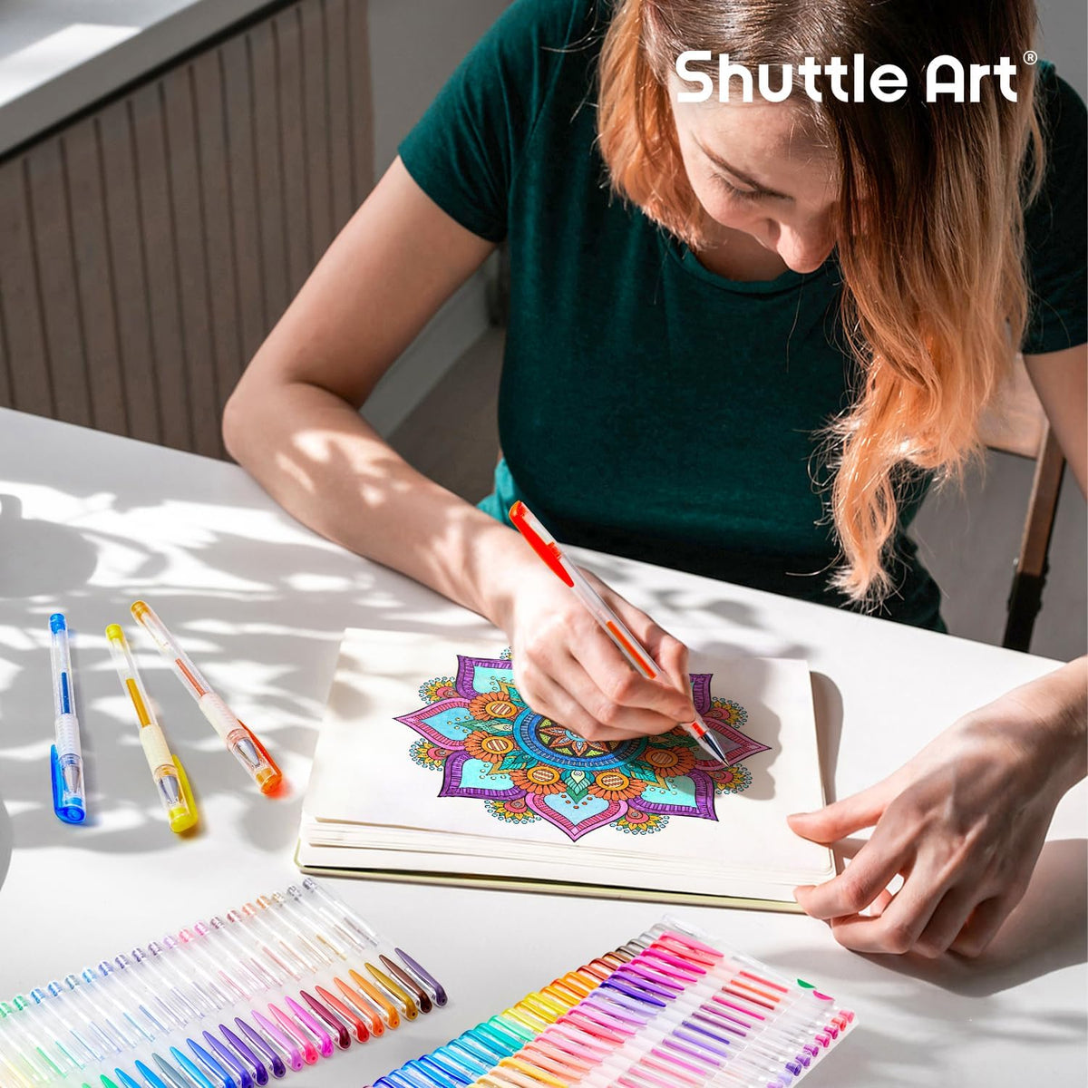 Shuttle Art 260 Pack Gel Pens Set, 130 Colors with 130 Refills for Adults Col...