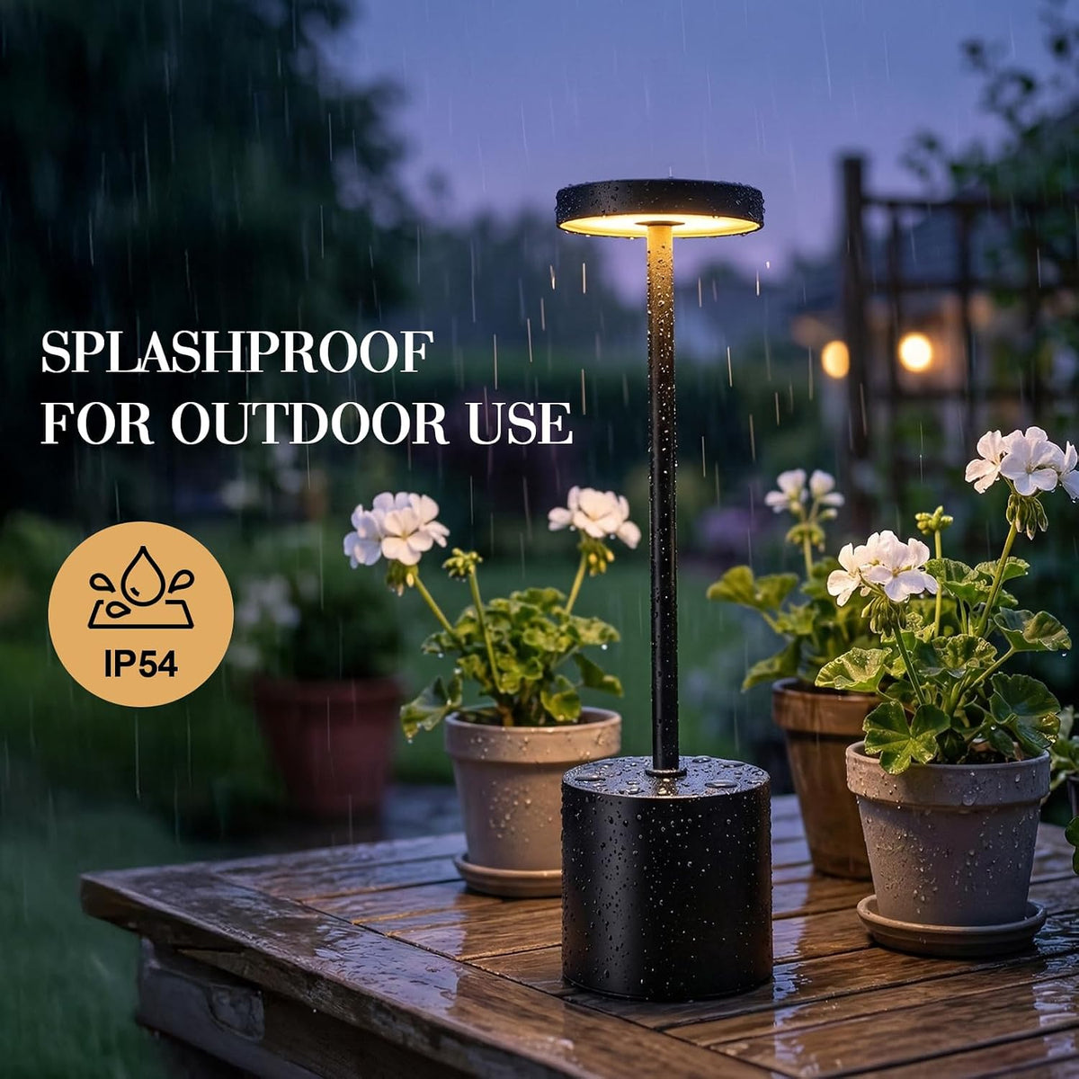 Cordless Table Lamp Set of 2, 5000mAh Rechargeable Lamp with Touch Control &a...
