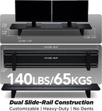 ULTRARM Moodular Wooden Monitor Stand 45.6” Large Desk Organizer - Image 4