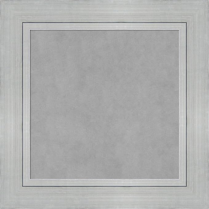Amanti Art Silver Framed Magnetic Board 27x27 Medium Vision Board by AmantiArt