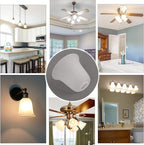 Eumyviv 4 Pack Bell Shaped Frosted Glass Lamp Shade Replacement - Image 5