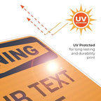 Custom Warning Sign, OSHA Sign, 18x24 Inches, 3M EGP Reflective .080 Aluminum - Image 7