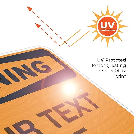 Custom Warning Sign, OSHA Sign, 18x24 Inches, 3M EGP Reflective .080 Aluminum - Image 7