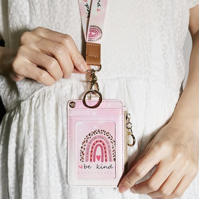 lanyards for id Badges, Lanyard Wallet for Women, Fashion Badge Holder - Image 6