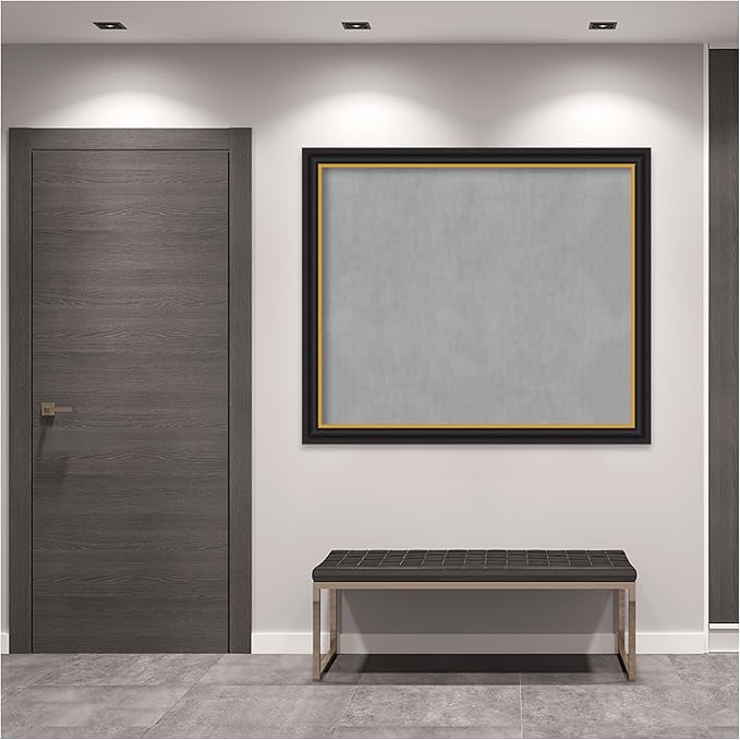 Amanti Art Black Framed Magnetic Board 46x54 Oversize Vision Board - Image 6
