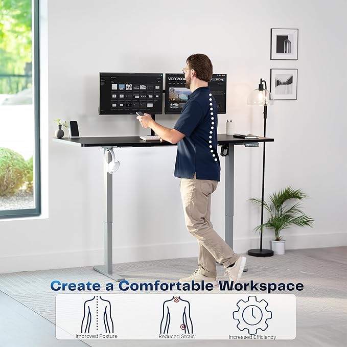 VIVO Electric 71 x 30 in Standing Desk, Memory Height Adjustment, 1B Series - Image 4