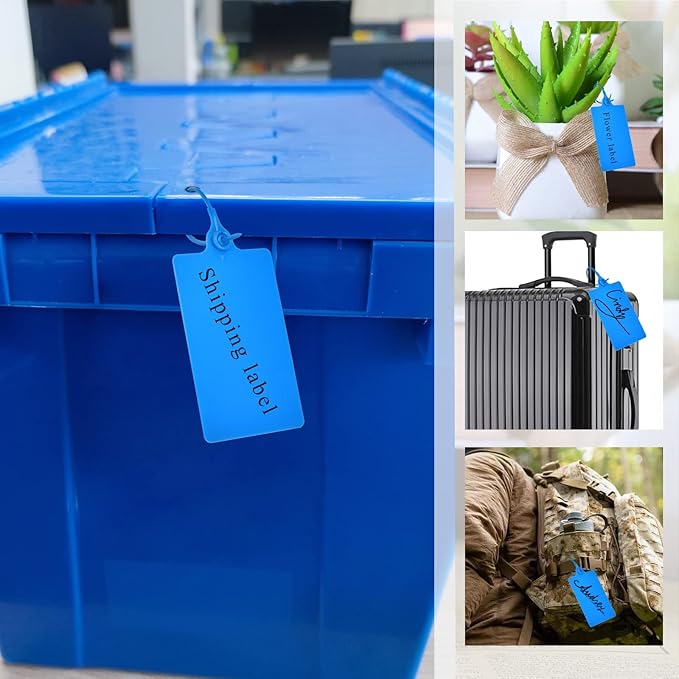 100 Plastic Shipping Tags - Image 5