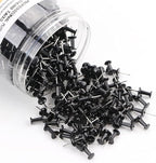 Yalis Black Push Pins 600 Count, Standard Dark Thumb Tacks - Image 2
