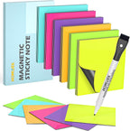HOMiDEK Reusable Magnetic Sticky Notes, Dry Erase Magnets Magnetic Labels by HOMiDEK