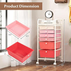 RELAX4LIFE 6-Drawer Rolling Storage Cart - Image 3
