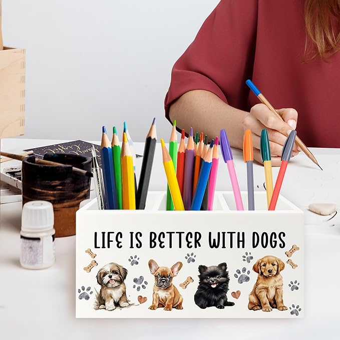 QZQE Dog Pen Pencil Holder Organizer - Image 2